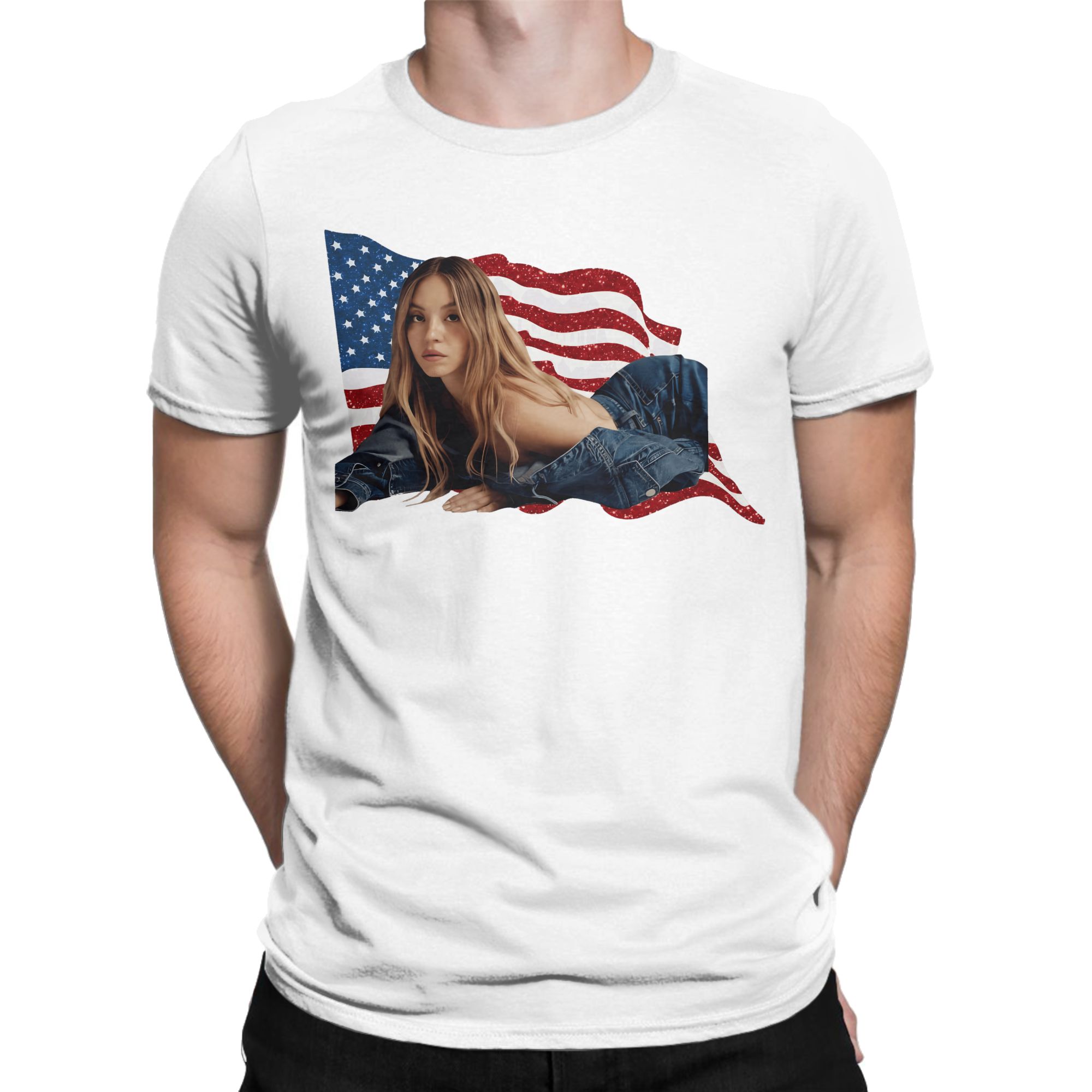 Sydney Sweeney Cotton T Shirt  - Men'S Fashion Sydney reseña y precio