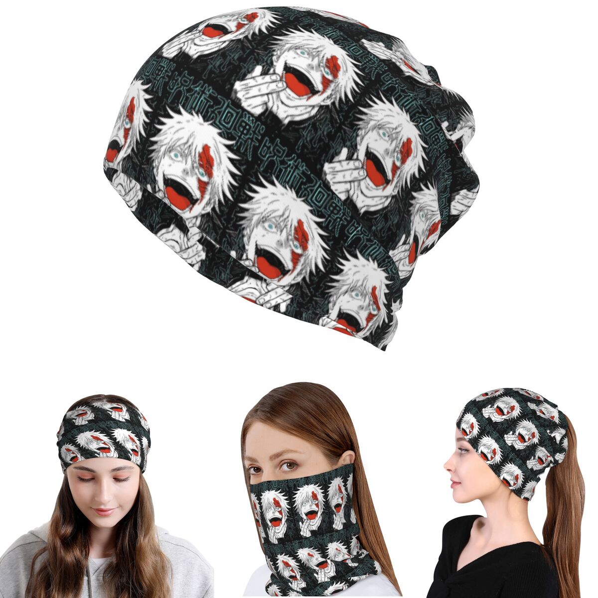 JJK Anime Gojo Satoru Jujutsu  - Beanie Winter Hat reseña y precio
