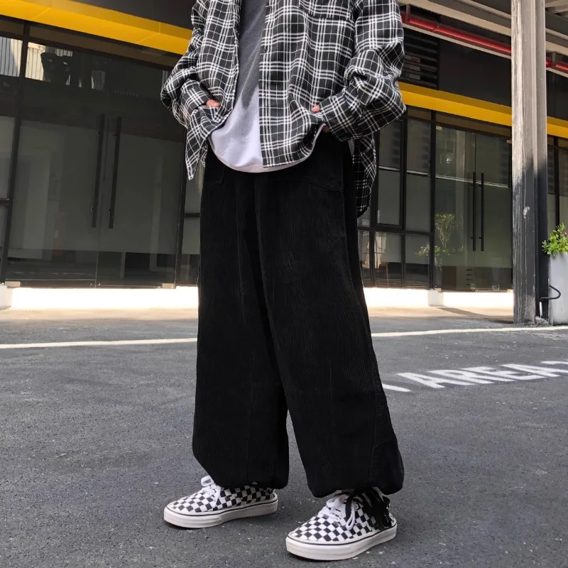 Japanese Streetwear Corduroy W - Cargo Jogger Pants reseña y precio