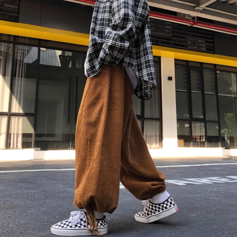 Japanese Streetwear Corduroy W - Cargo Jogger Pants reseña y precio