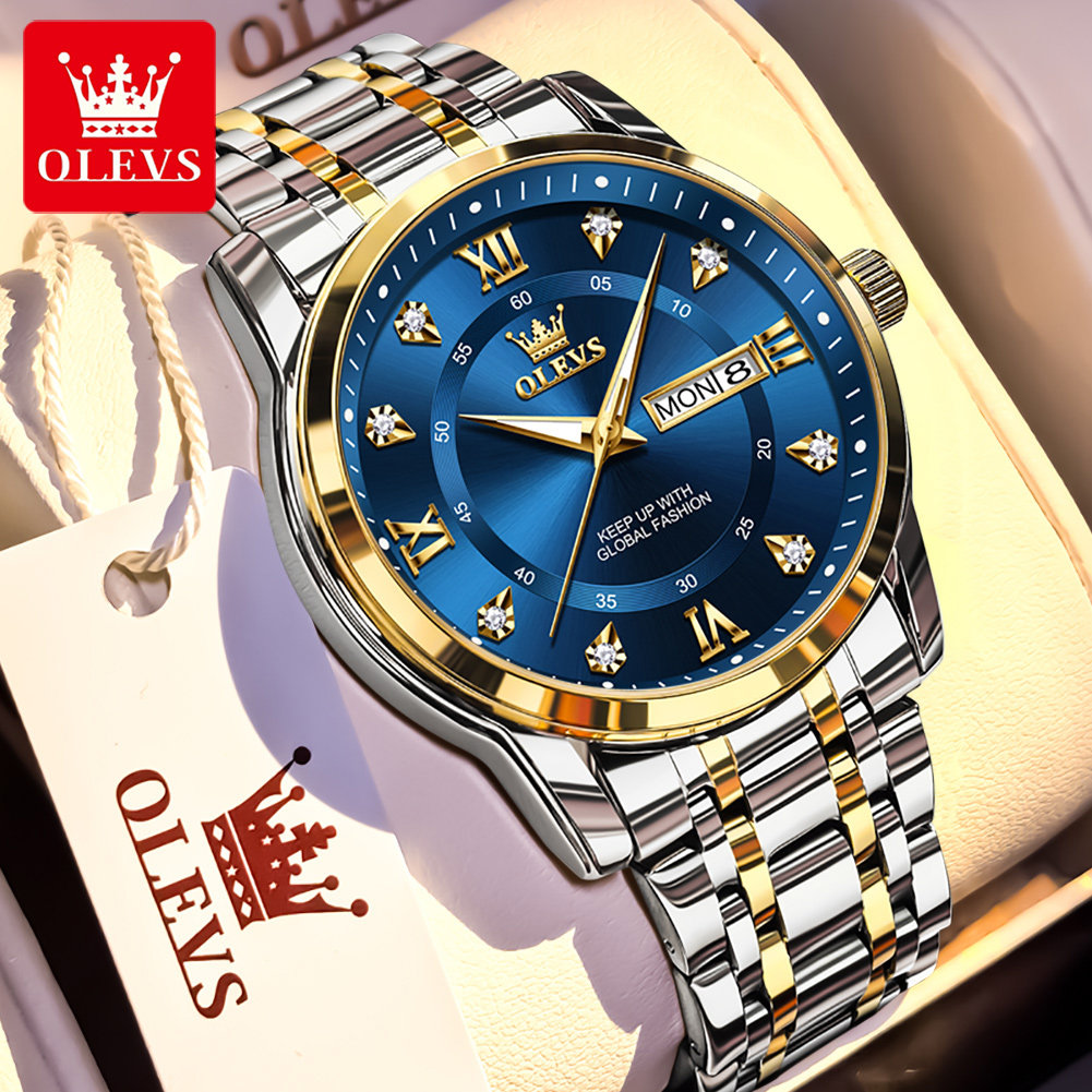 OLEVS Brand Fashion men's watc - Mens Fashion Watch reseña y precio