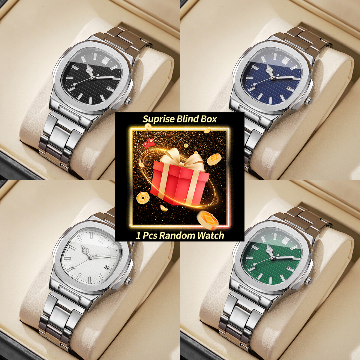 1PC Surprise Watch Mystery Box - Mens Fashion Watch reseña y precio