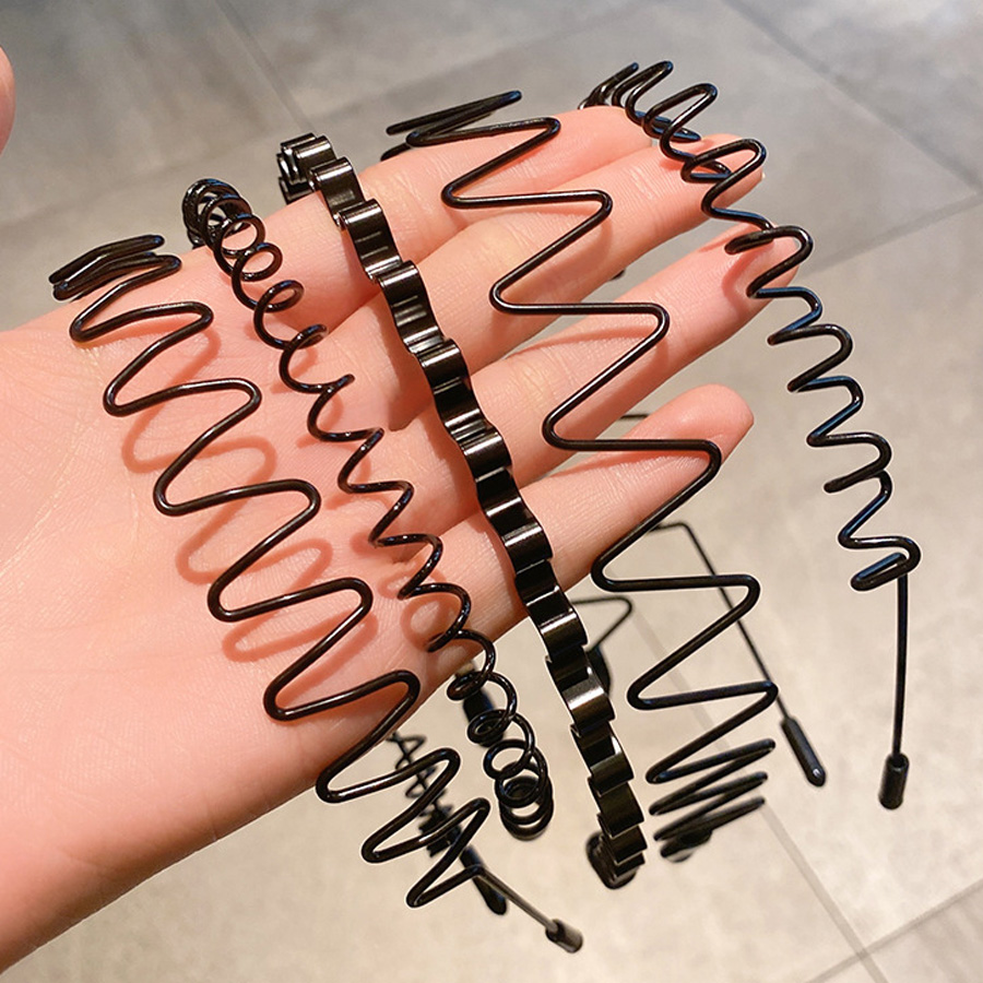 2-5Pcs Wavy Hairband Spring Ha - Men Fashion Hair Style reseña y precio
