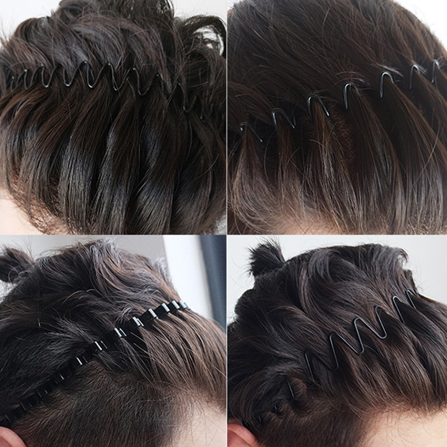2-5Pcs Wavy Hairband Spring Ha - Men Fashion Hair Style reseña y precio