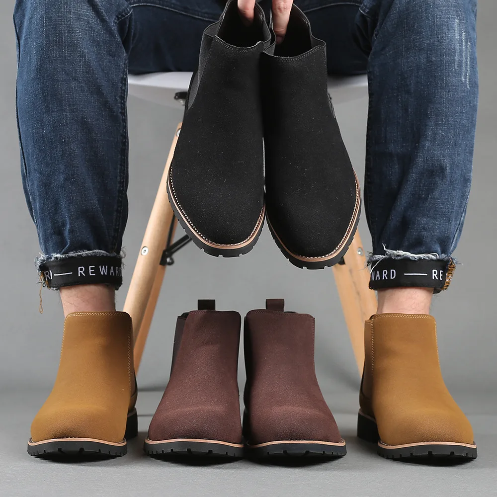 Men Ankle Boots British Style  - Mens Fashion Winter 2025 reseña y precio