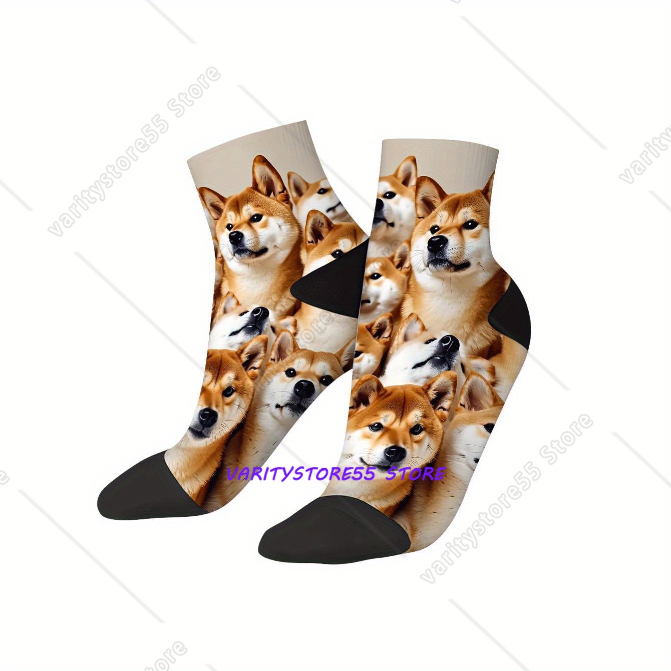 Cute Shiba Inu Print Ankle Soc - Men'S Fashion Accessories reseña y precio