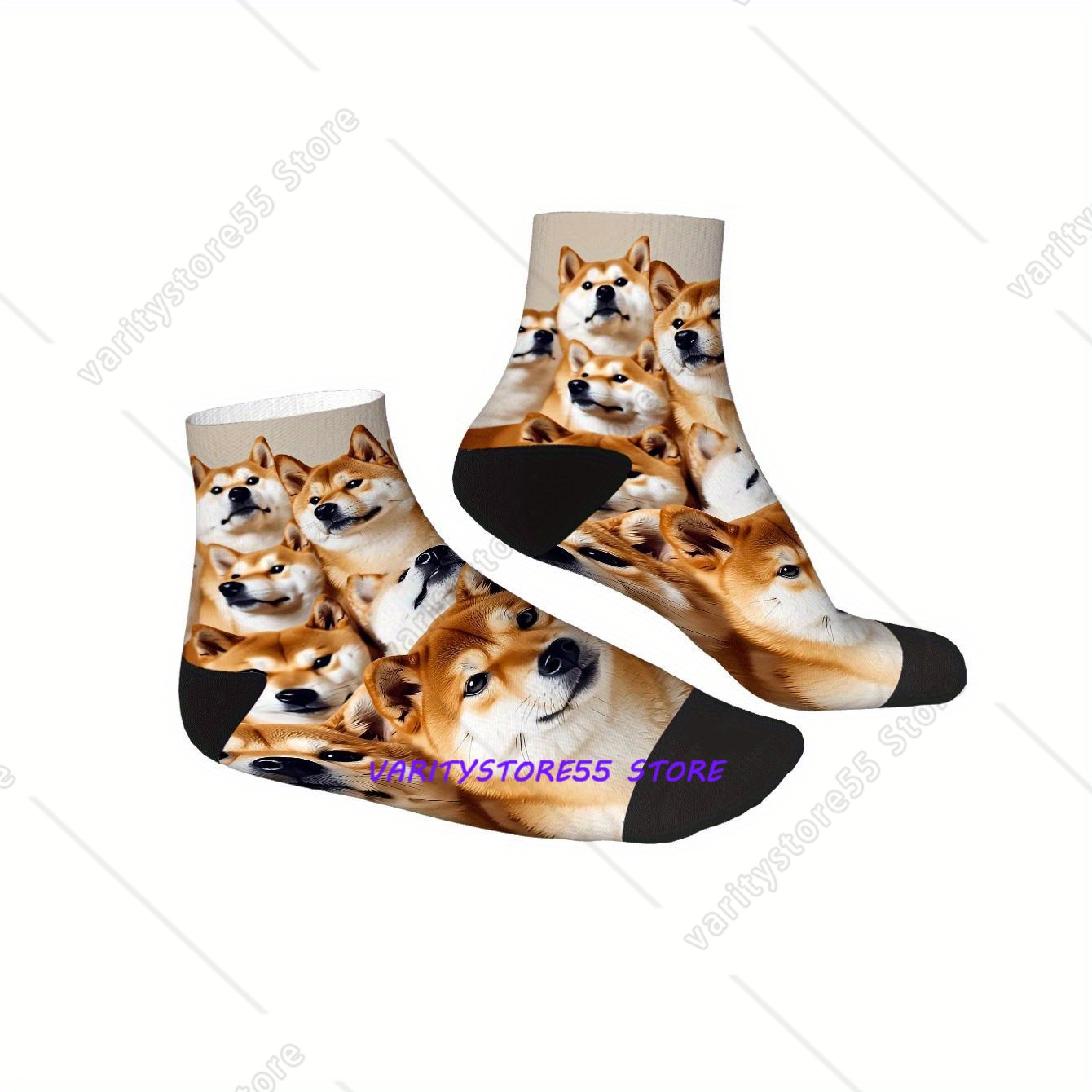 Cute Shiba Inu Print Ankle Soc - Men'S Fashion Accessories reseña y precio