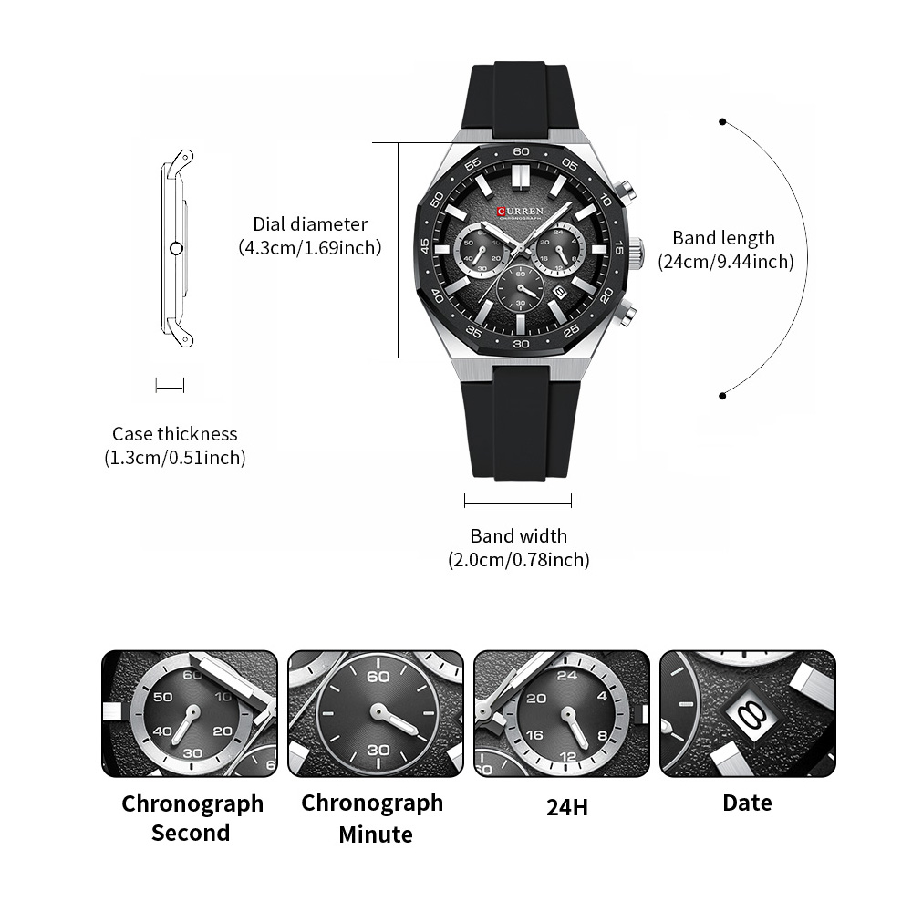 CURREN Fashion Casual Men Spor - Mens Fashion Watch reseña y precio