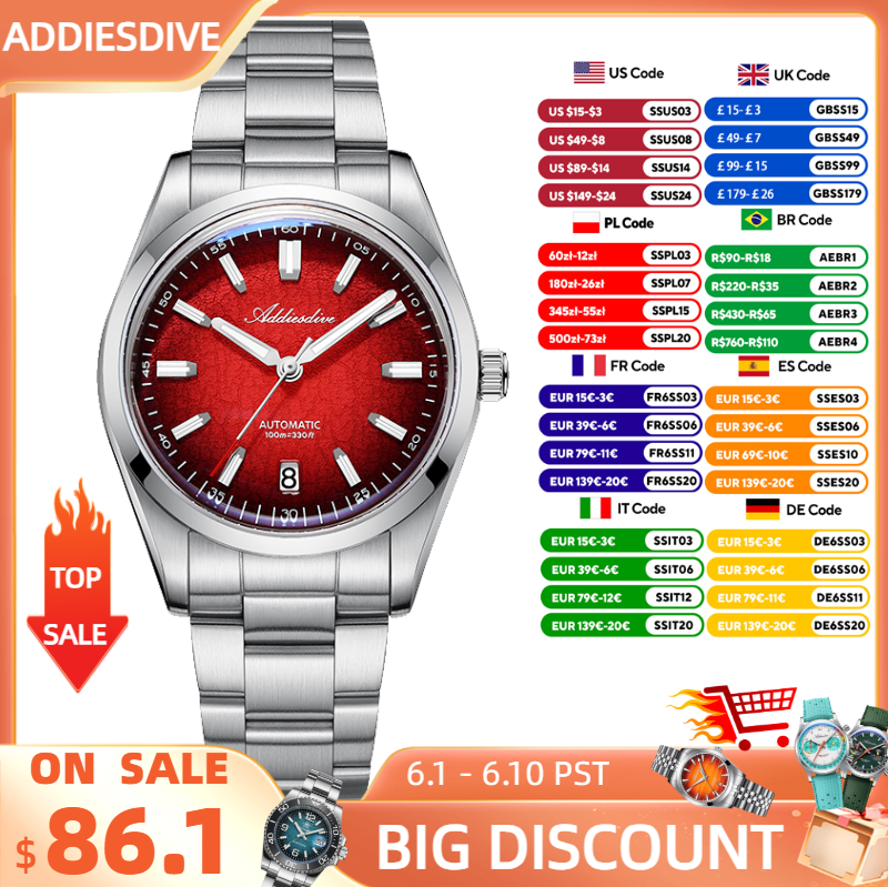ADDIESDIVE Watch For Gift 39mm - Mens Fashion Watch reseña y precio
