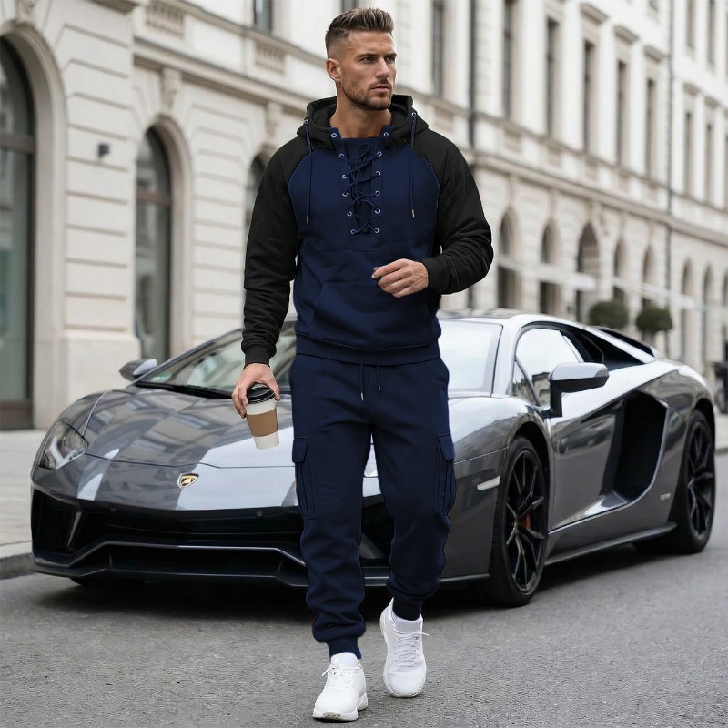 Men's 2 Piece Raglan Sleeve Tr - Cargo Jogger Pants reseña y precio