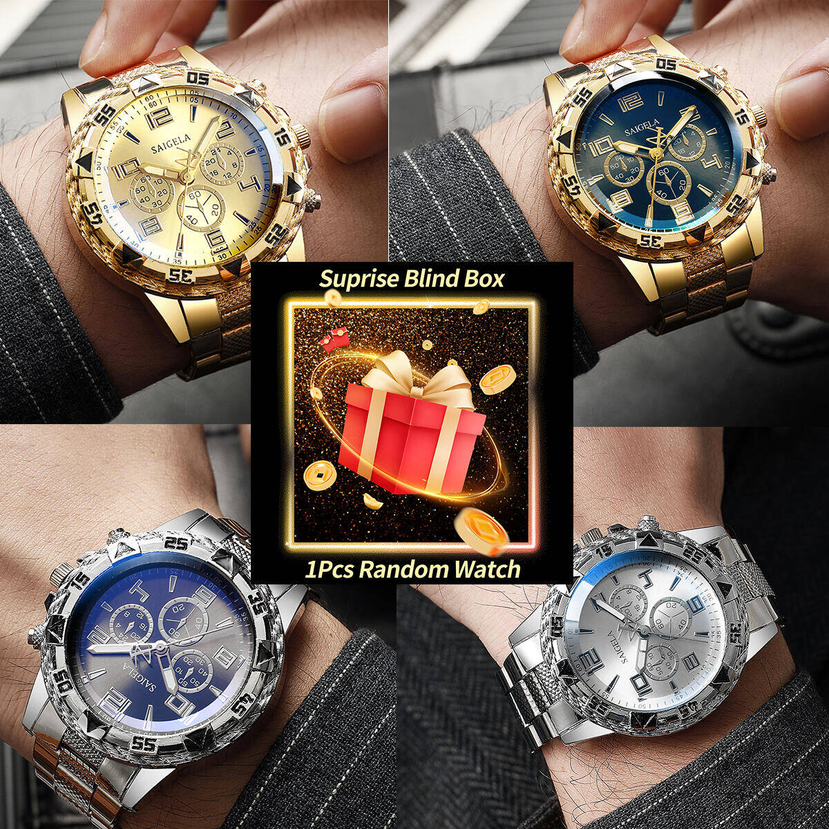 1PC Surprise Mystery Watch Bli - Mens Fashion Watch reseña y precio