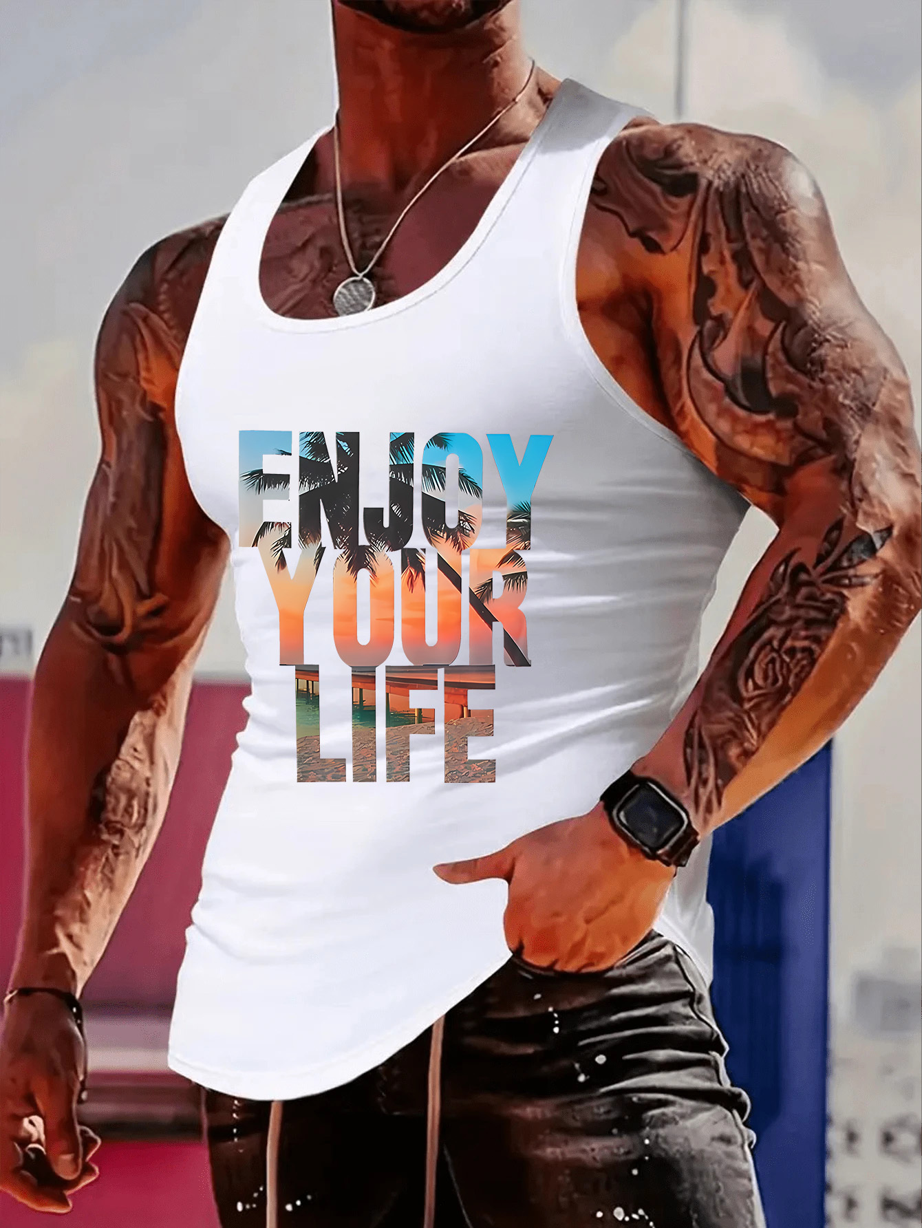 Fashionable trend muscular man - Mens Fashion Top reseña y precio