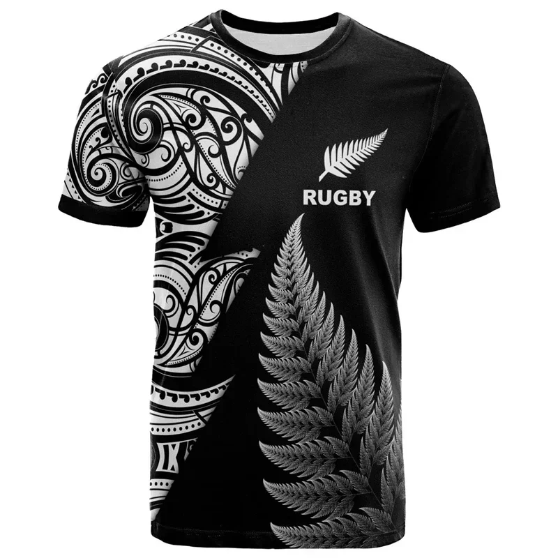 Summer New Zealand Maori Rugby - Mens Fashion Rugby Shirts reseña y precio