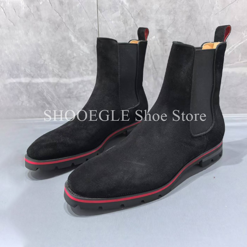 Black Cow Suede Men’s Boots Ro - Mens Fashion Winter 2025 reseña y precio