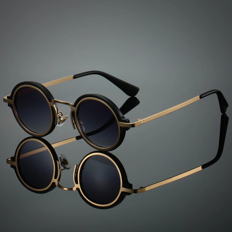 New Retro Metal Round Frame Su - Men'S Fashion Accessories reseña y precio
