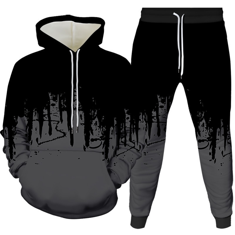 Ink Painting 3D Printed Hoodie - Mens Fashion Suits reseña y precio