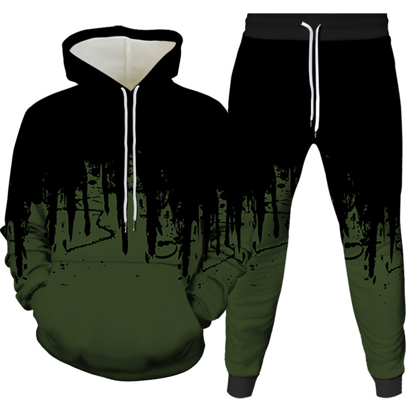 Ink Painting 3D Printed Hoodie - Mens Fashion Suits reseña y precio