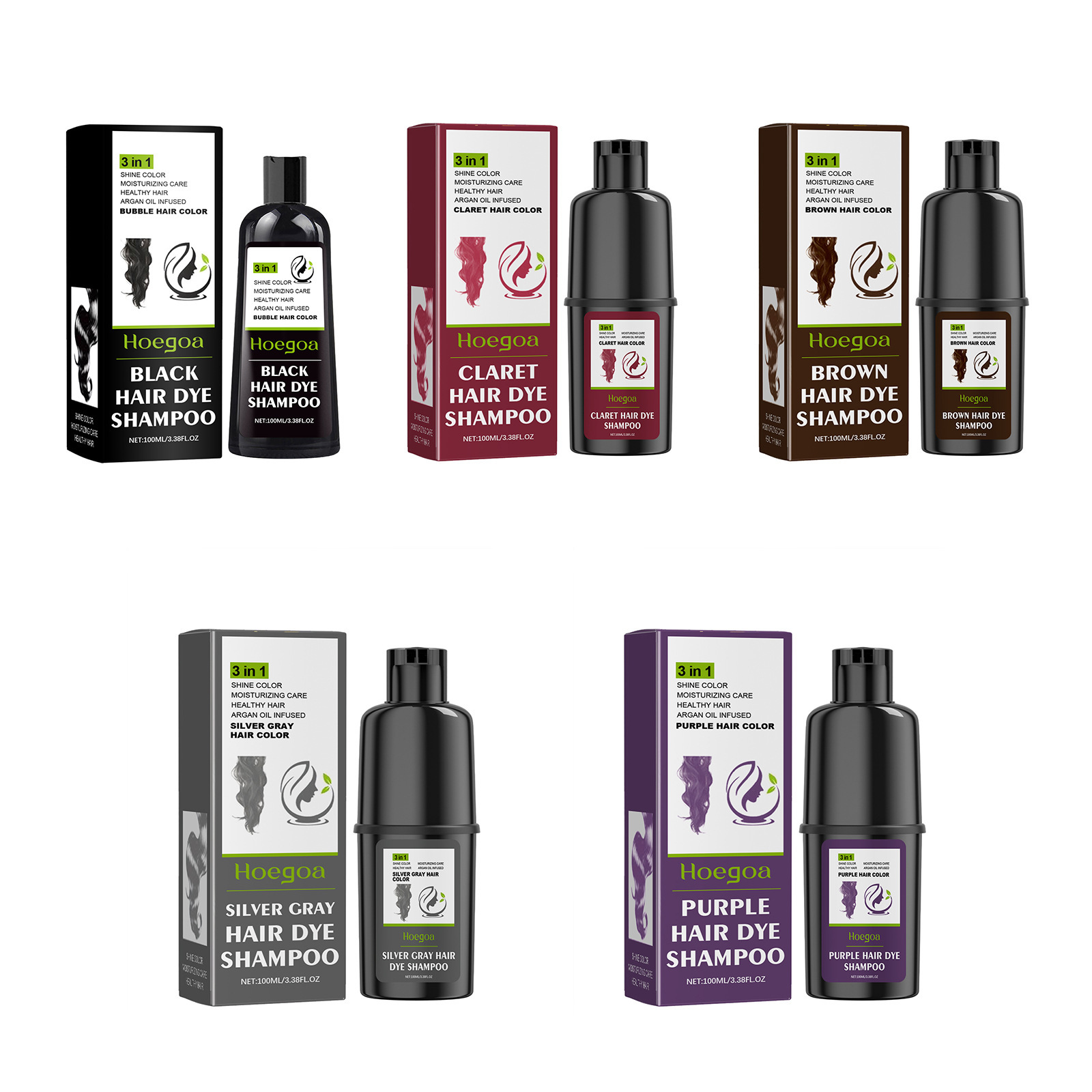 3 In 1 Hair Coloring Shampoo N - Men Fashion Hair Style reseña y precio