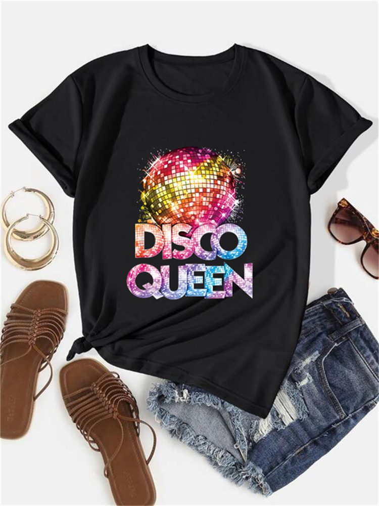 Women's Crew Neck T-Shirt, Ret - Men'S Fashion 70S reseña y precio