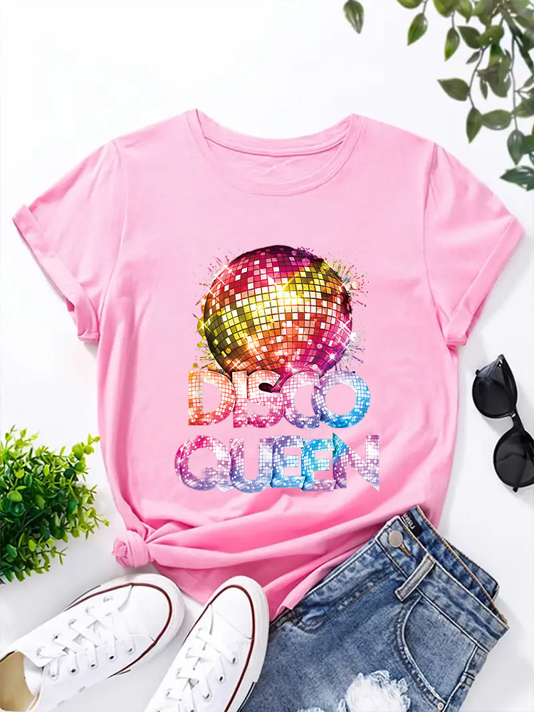 Women's Crew Neck T-Shirt, Ret - Men'S Fashion 70S reseña y precio