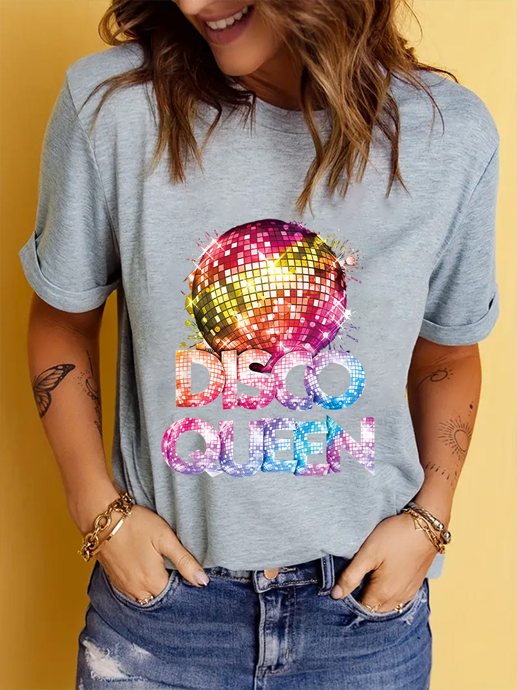 Women's Crew Neck T-Shirt, Ret - Men'S Fashion 70S reseña y precio